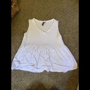 White babydoll tank top